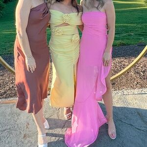 HELLO MOLLY CELEBRATING LOVE MAXI DRESS PINK XS